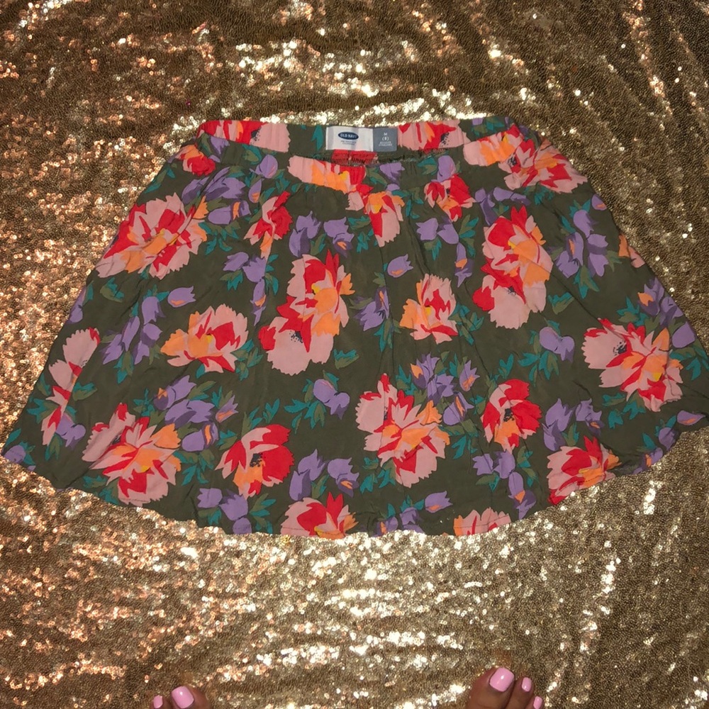 Floral Print Skirt